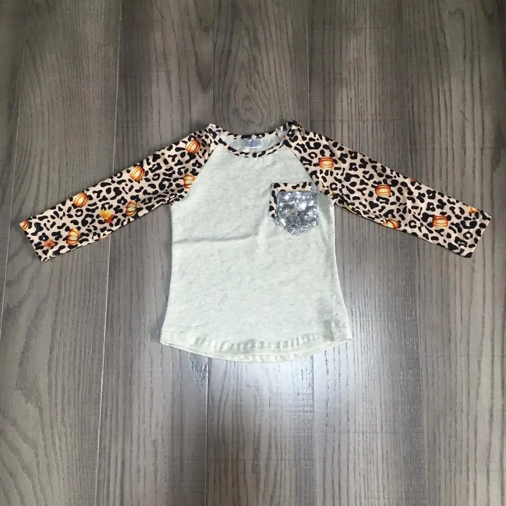 Mamytė ir dukra drabužius, kūdikių mergaitės Helovinas leopard marškinėliai kūdikiams, vaikams, moliūgų viršuje mama man rudenį drabužiai