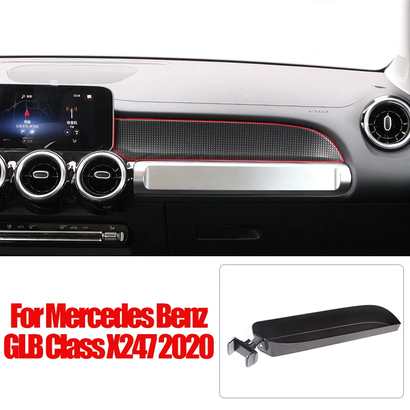 Mercedes Benz GLB Klasės X247 2020 ABS Juoda pilotu, prietaisų Skydelio Mobiliojo Telefono Laikiklis Laikymo Dėžutė Automobilių Reikmenys