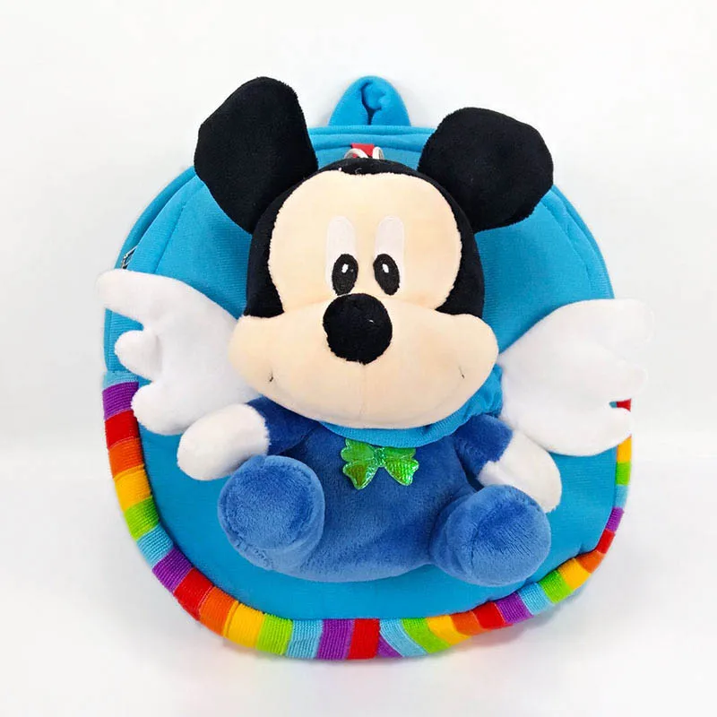 Mickey Minnie Mouse Trapus Pliušinis Kuprinės Disney mielas Gyvūnų Chafer žaislai berniukų Mokyklos Kuprinė Maišelis vaikų dovanų