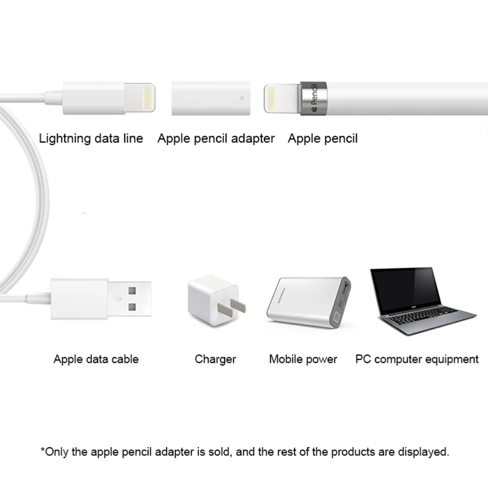 Mini Jungtis Įkrovimo Adapteris, skirtas Apple Pieštuku Apšvietimo Keitiklio Kabelį Įkrovimo moterį, Moters Namų 