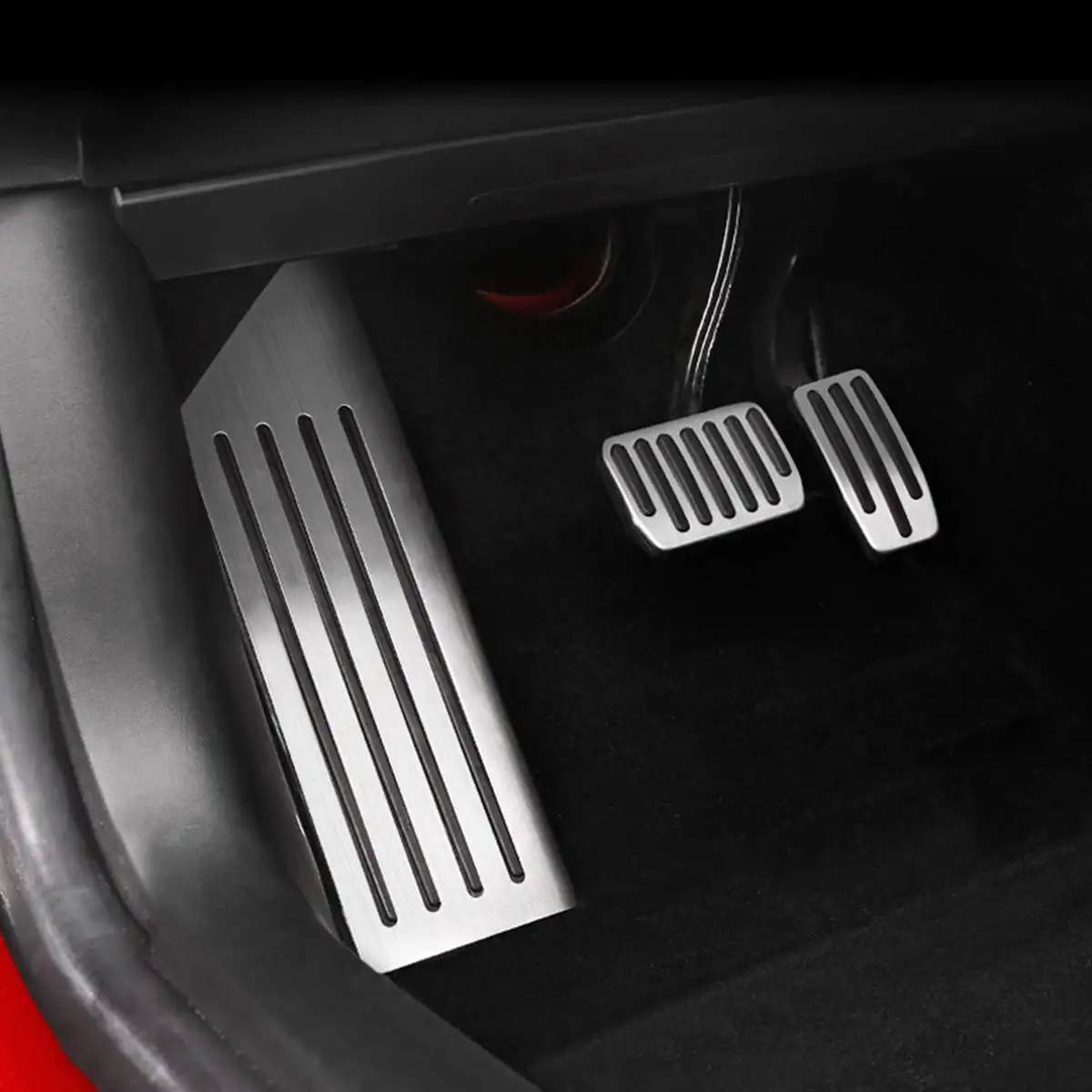 Model3 Automobilių Pedalu Pagalvėlės Apima Tesla Model 3 Priedai Aliuminio lydinio Akceleratoriaus, Stabdžių Poilsio Pedalo Modelio Tris