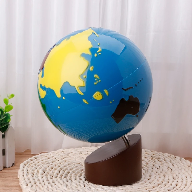 Montessori Geografija Medžiaga Pasaulyje Pasaulio Dalių Vaikai Ankstyvojo Mokymosi Žaislas