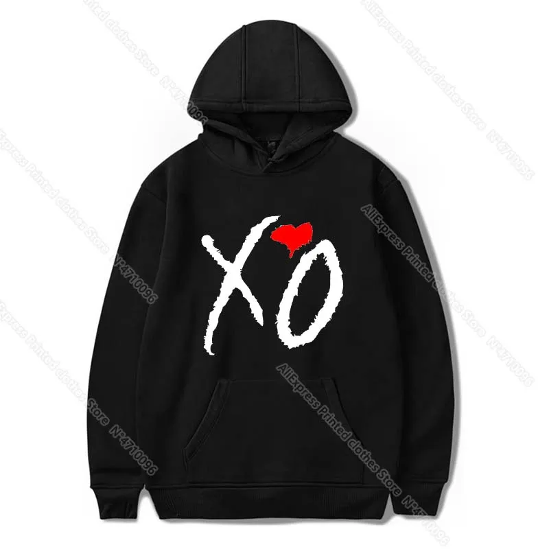 Moterų/Vyrų Harajuku The Weeknd XO Spausdinti Hoodies Unisex Gobtuvu Palaidinukė Kpop Tracksuit Puloveris Kūrybos Kietas Streetwear XXS-4XL