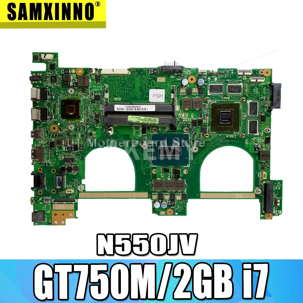 N550JV Nešiojamas Plokštė i7-4700HQ GT750M/2GB HM86 Už Asus Q550J G550J G550JK Q550JV N550J N550JK Mainboard bandymo GERAI