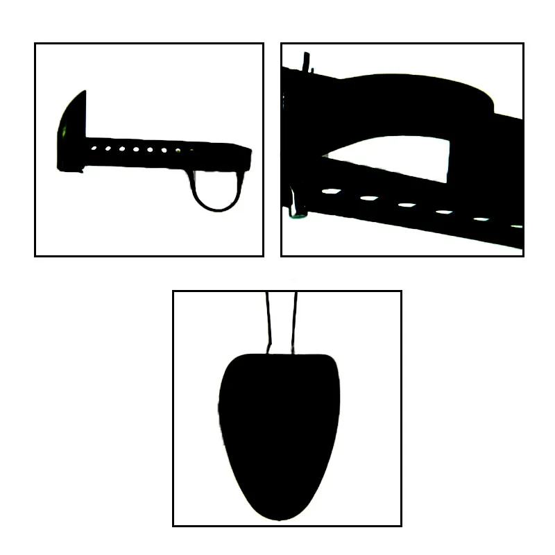 Namų ūkio Organizacijos Reikmenys 1 Pora Moterų, Vyrų, Reguliuojamas Praktinių Juodo Plastiko Batų Medis Batų Neštuvų Pakaba Boot