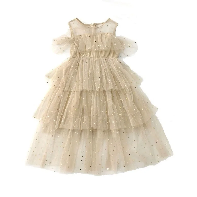 Nauja Vasaros 2020 Mergaitės Star Akių Baby Princess Dress Vaikai Tutu Suknelė China Vaikų Nėrinių Suknelė Paauglių Grupė Drabužius,#5182