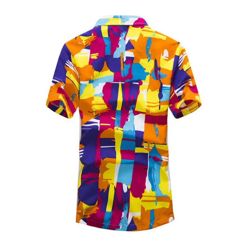 Nauja camisas Paplūdimys Marškinėliai Vyrams Havajų marškinėliai paplūdimio laisvalaikio mados gėlių marškinėliai atogrąžų pajūrio havajų marškinėliai Azijos Dydis 5XL