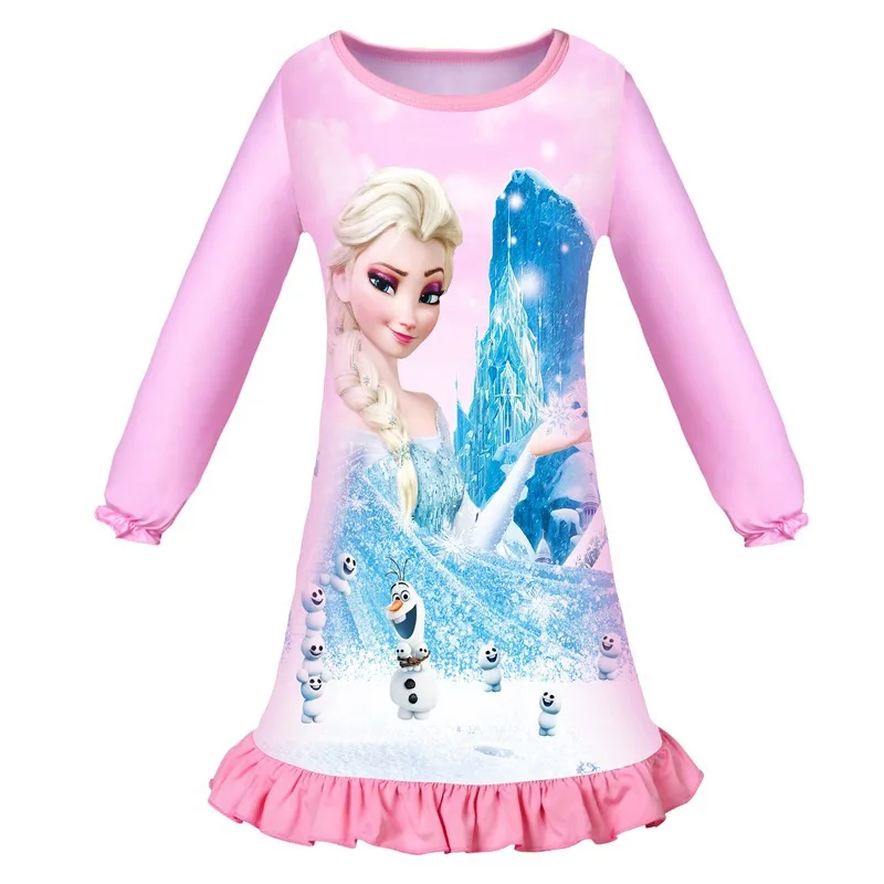 Nauja vaikai Užšaldyti anna elsa princesė animacinių filmų suknelė Baby girl drabužių Mados Mergaičių Drabužiai