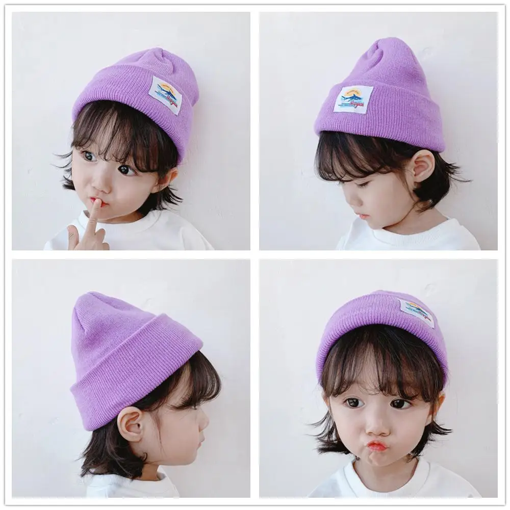 Nauja vaikų megzti ryklys modelio kepurę laukinių vilnos skrybėlę mielas kūdikis vaikų animacinių filmų skrybėlę