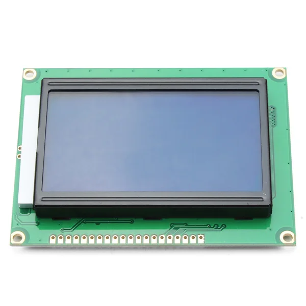 Naujas Atvykimo 128 x 64 LCD Ekranas Modulis Mėlynas Ekrano Apšvietimas Arduino Valdytojas Veikia ST7920