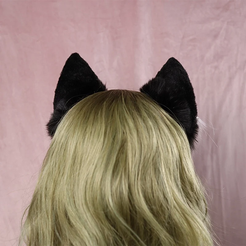 Naujas Hoopas Šunų Ausų hairband moterų Žvėries Ausys mergina, Plaukų aksesuarai scrunchie Apdangalai, plaukų lankai Rankų Darbo