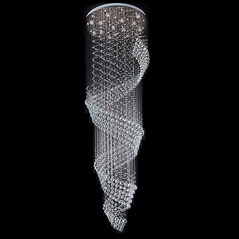 Naujas, Modernus Krištolo Sietynas, Dėl Spiralės Interjero Kopėčių Prabanga Koridoriaus LED Kristalų Liustra
