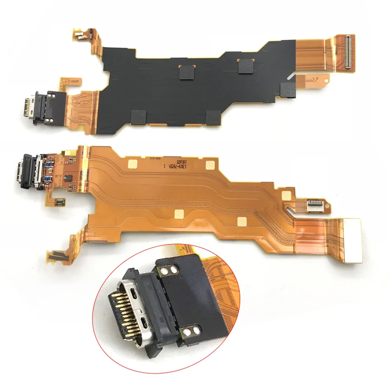 Naujas Sony Xperia XZ2 Dock Connector Micro USB Įkroviklio Įkrovimo lizdas Flex Kabelis Lenta Su Mikrofonu atsarginės Dalys