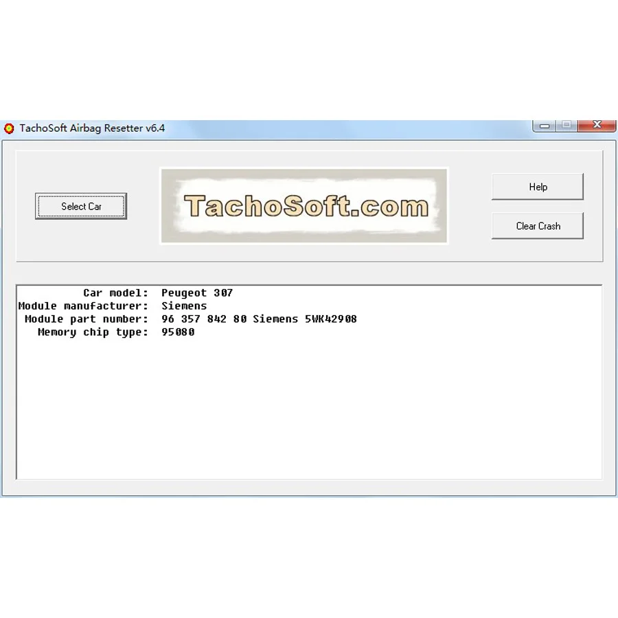 Naujausias Tachosoft Oro Pagalvė Resetter V6.4 Ištrinti Crashdata iš Sąvartynų Oro pagalvės kompiuteris