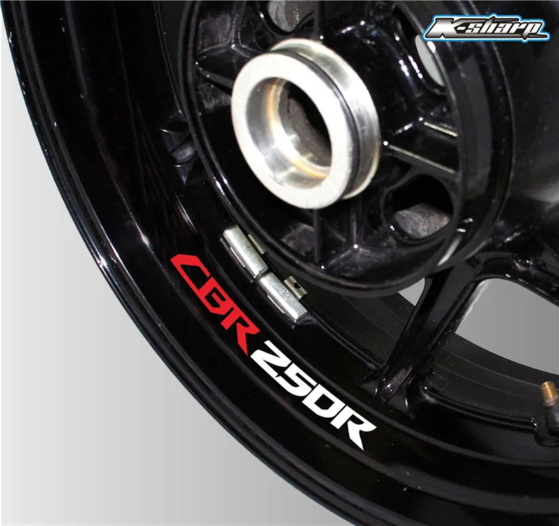 Naujų Motociklų padangų atspindintis lipdukas kūrybos ratlankio logotipo lipdukas moto Dekoratyviniai aksesuarai: Honda CBR250R cbr 250r