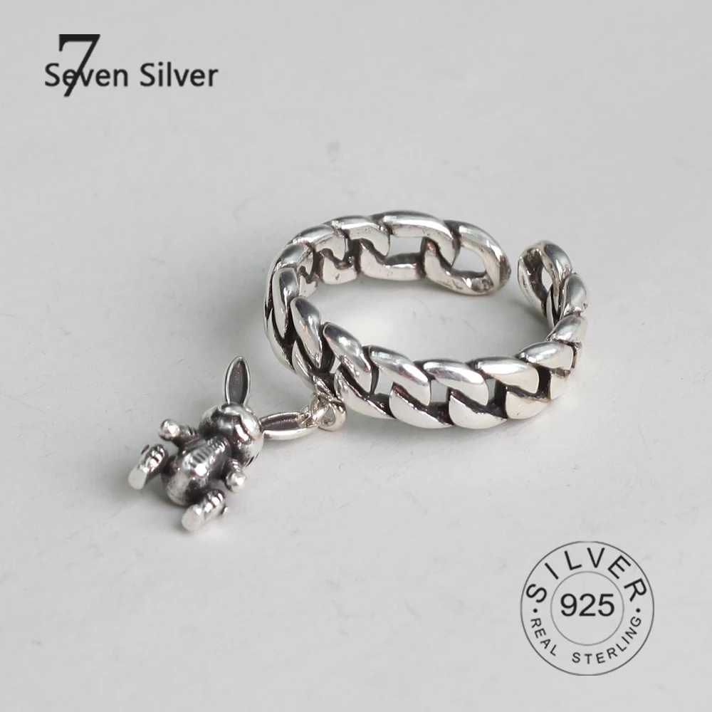 Nekilnojamojo 925 sterlingas sidabro piršto žiedai moterims, Madingų fine Jewelry Didelio Aukščio Antikvariniai Žiedai Anillos lokys kutas