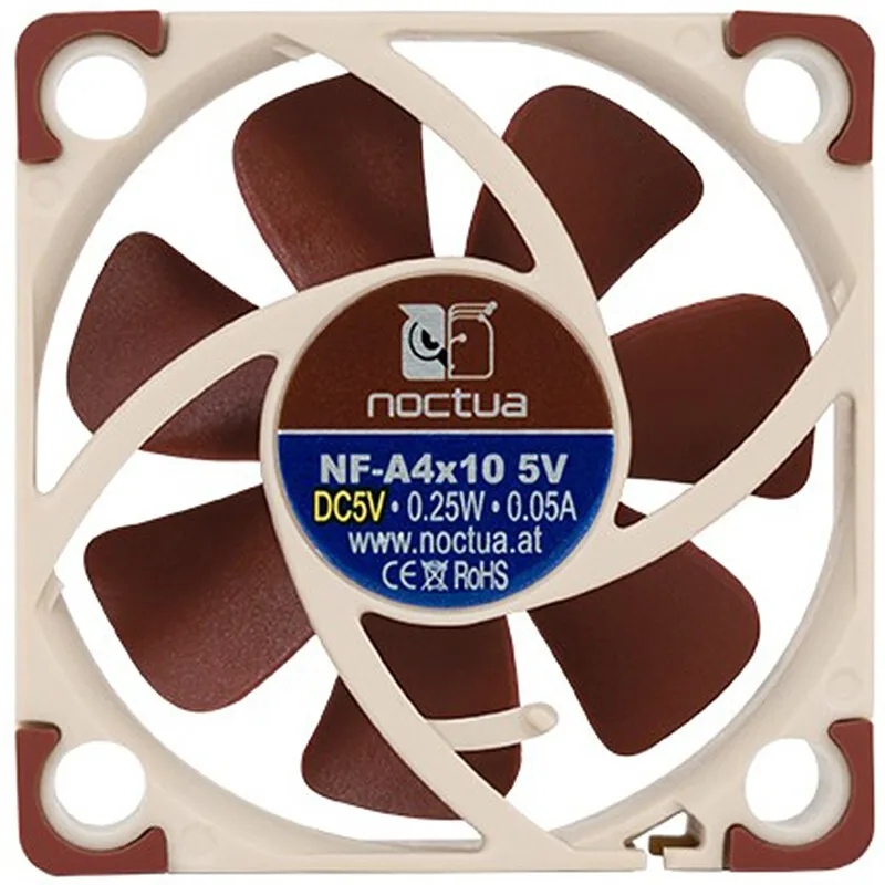 Noctua NF-A4x10 PWM FLX 4cm važiuoklės ventiliatorius PN protingas temperatūros kontrolės mini stalinis ventiliatorius