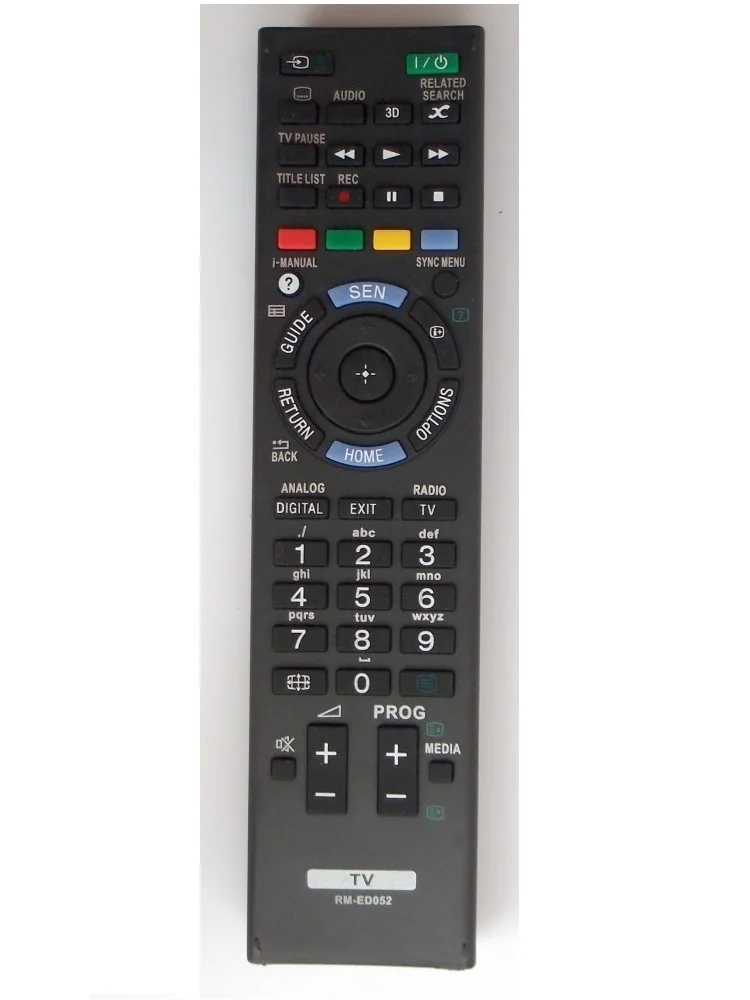 Nuotolinio valdymo pultas Sony RM ED052 LCD TV KDL-24W605A KDL-32W600A KDL-32W603A KDL-32W605A KDL-32W650A KDL-32W651A KDL-32W653A KDL-55W905A