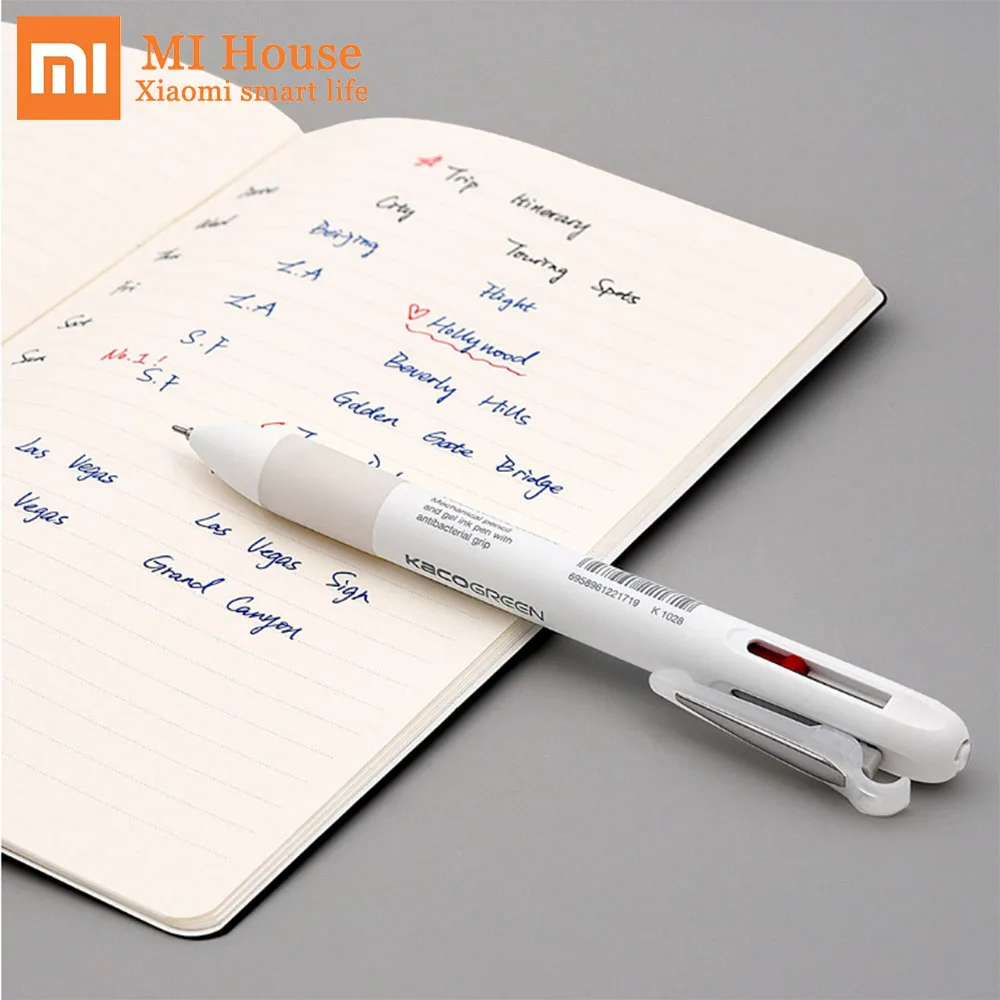 Originalus Xiaomi Mijia MOULDE 4 in 1 Multi-funkcija pen Mi jia parašas rašiklis gelio rašiklis, pieštukas, skirtas studentų ir biuro