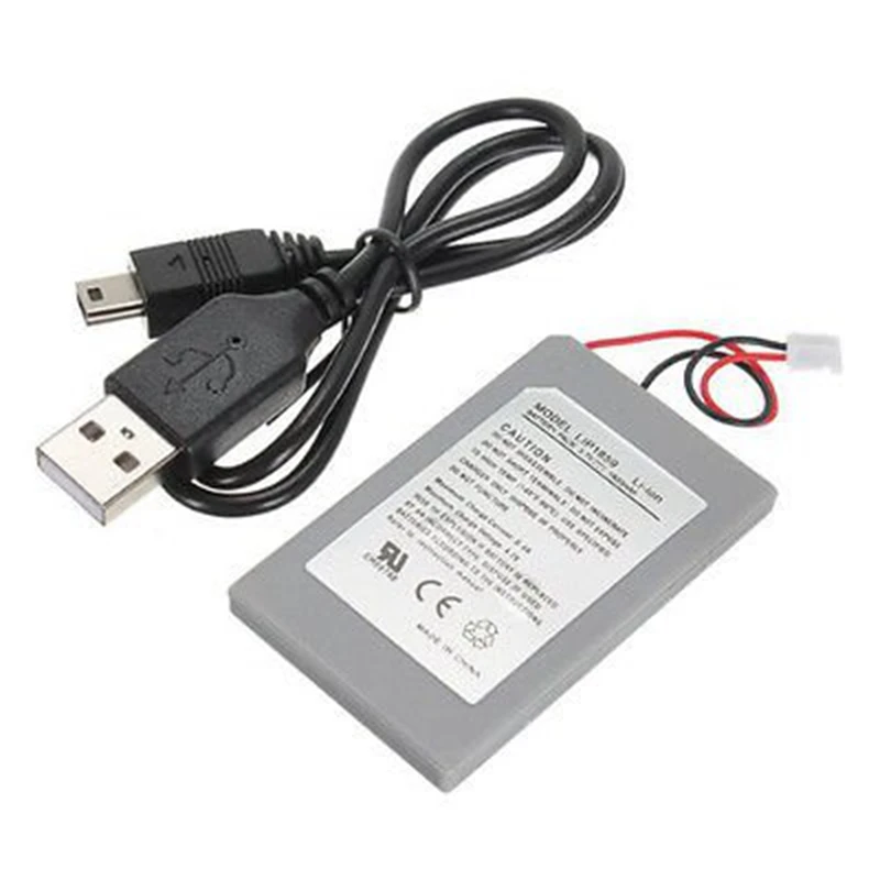 PS3 Valdiklio 1800mAh Pakeitimas Akumuliatoriaus Energijos Tiekimo + Įkroviklis USB Duomenų Kabelį, Laidą Pack PS3 Valdiklis