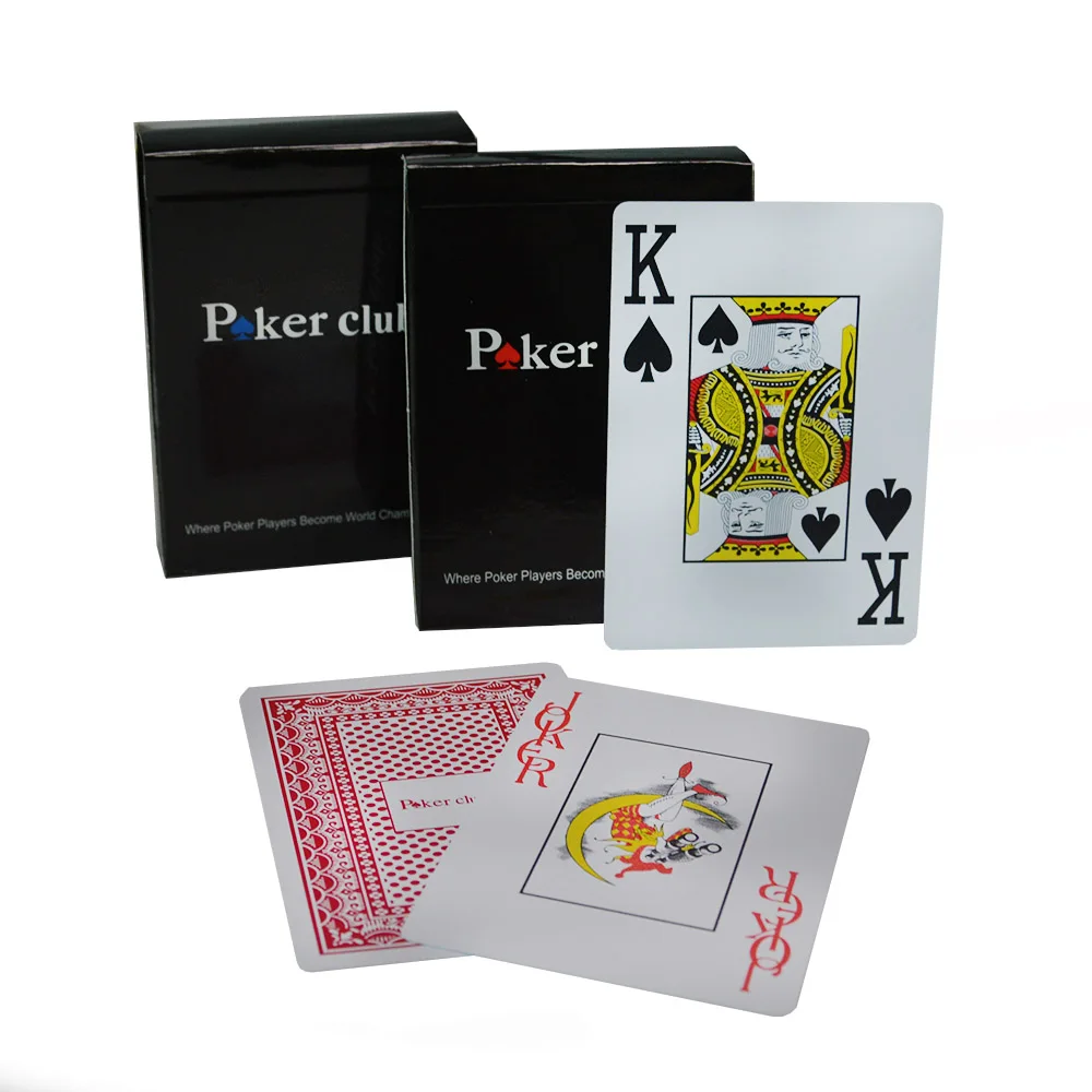 PVC pokerio kortos Texas Hold ' em Plastiko žaisti kortų žaidimas pokerio kortos Vandeniui ir nuobodu lenkijos stalo žaidimai 1deck