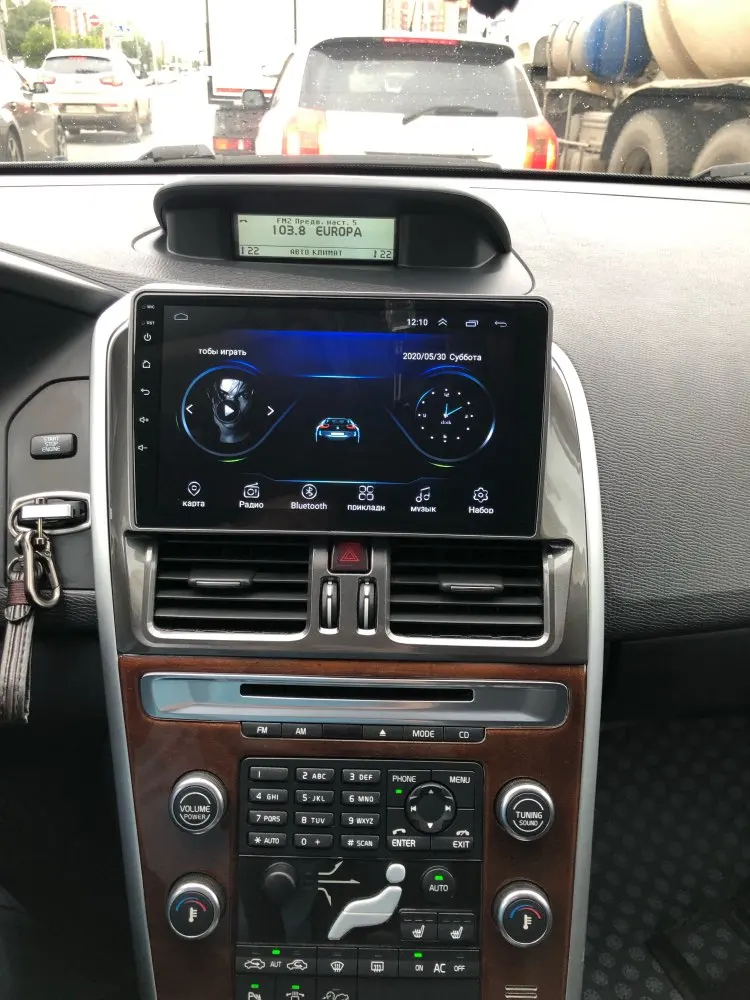 PX6 Android 10.0 128G Automobilių GPS Navigacija Volvo XC60 2009-2012 Auto Radijas Stereo Daugiaformačių DVD Grotuvas, Galvos Vienetas Recoder DSP