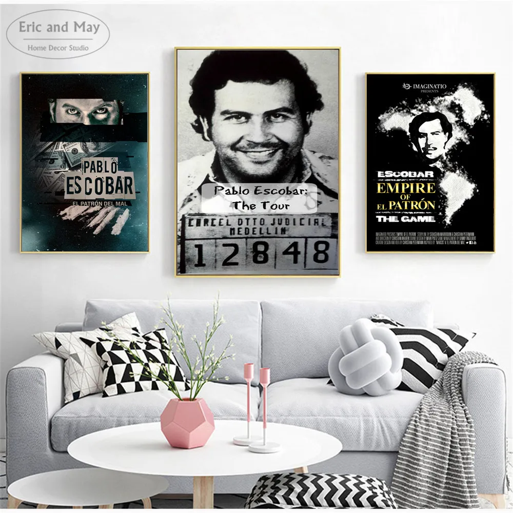 Pablo Escobar Kolumbija Plakatų Ir Grafikos Paveikslai Tapyba Sienos Nuotraukas Kambarį Šiaurės Apdailos Namų Dekoro Quadro