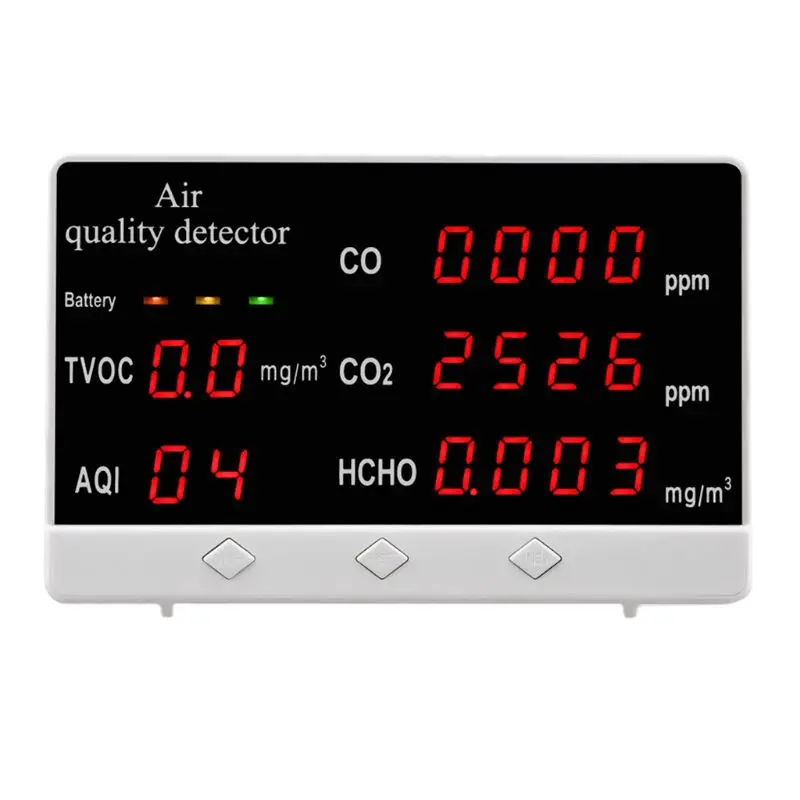 Patalpų vidaus Oro Kokybei Stebėti CO/HCHO/TVOC Tester CO2 Metrų Dujų Analizatorius