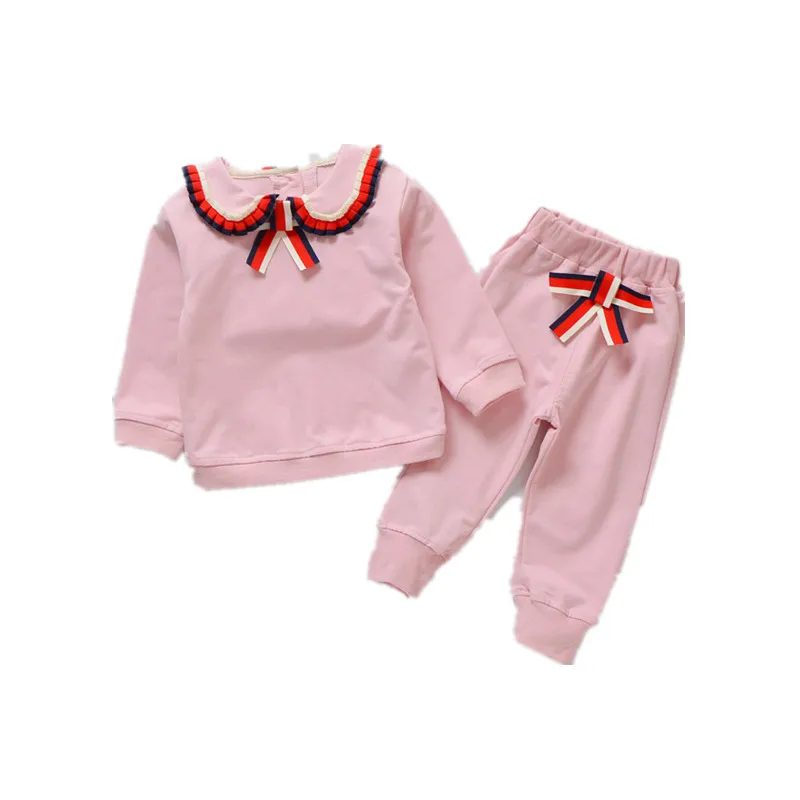 Pavasarį, rudenį, vaikų drabužiai Britų 2vnt kostiumą, mergaičių, kūdikių drabužiai baby girl drabužiai