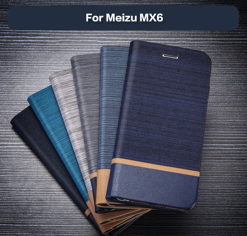 Pu Odos Piniginės Atveju Meizu MX6 Verslo Telefoną Atveju Meizu MX6 Flip Book Atveju Minkštos Tpu Silikoninis Galinio Dangtelio