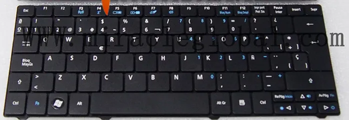 Remontas Jums Gyvenimo Nešiojamojo kompiuterio Klaviatūra Acer Aspire One ZA3 ZA5 ZA8 1410 1810T SP/LA ispanijos išdėstymo klaviatūra Originalus ir naujas