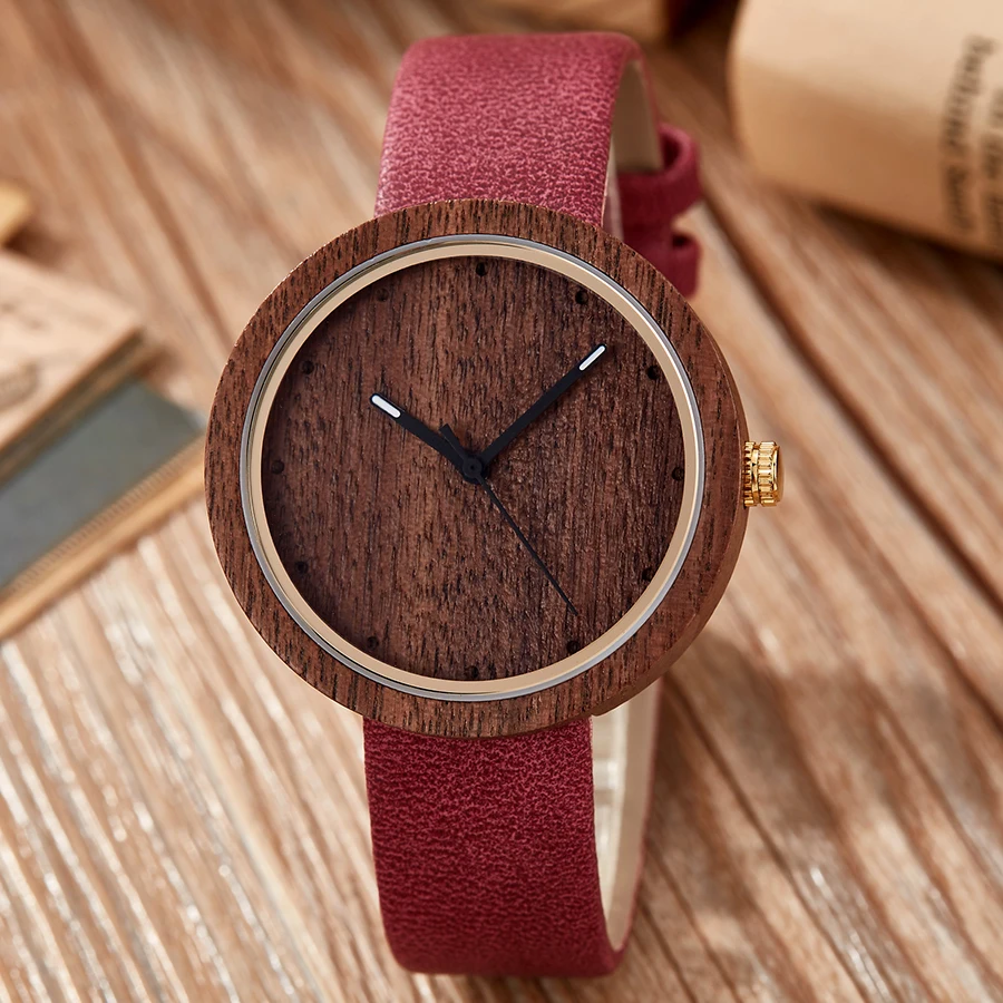 Retro Medienos Žiūrėti Vyrų Kvarciniai Rankiniai Laikrodžiai Atsitiktinis Mediniai Žiūrėti Atveju Vyras Minkštas Odinis Dirželis Laikrodis Eco-friendly Reloj de madera