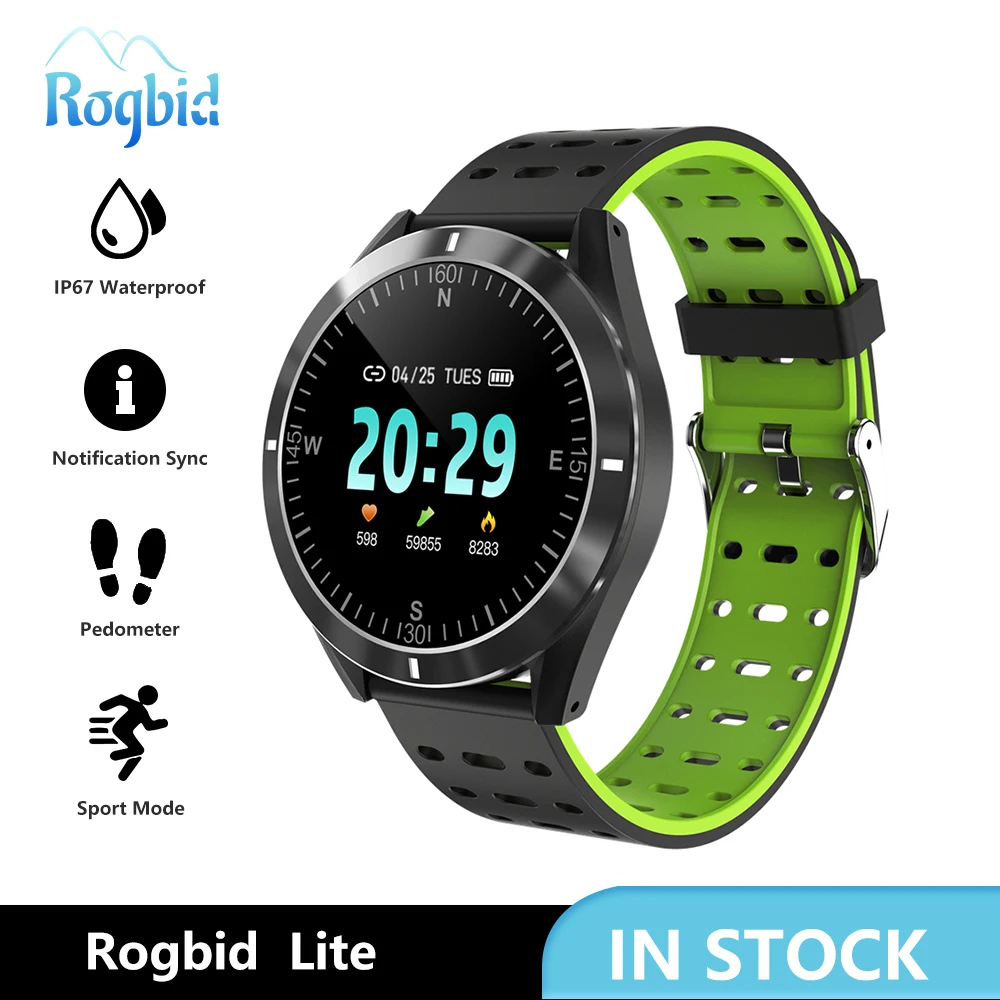 Rogbid Lite Smart Watch Vyrų Širdies ritmas, Fitneso Stebėti Miego Bluetooth Signalas Smartwatch Moterų Prijunkite 