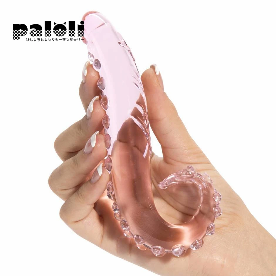 Rožinė Hipokampo Čiuptuvas Tekstūra Jausmingą Stiklo Dildo Tikroviškas Dildo Suaugusiųjų Sekso Žaislai Butt Plug Sekso Žaislas Moterims Analinis Kaištis