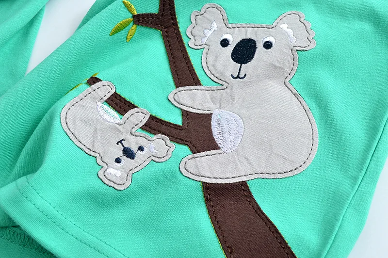 SAILEROAD Animacinių filmų Gyvūnų Koala Modelis Baby Vaikų Berniukų Long Sleeve T-Shirts 2-7Years Pavasarį, Rudenį, Vaikų Drabužiai, Medvilnė