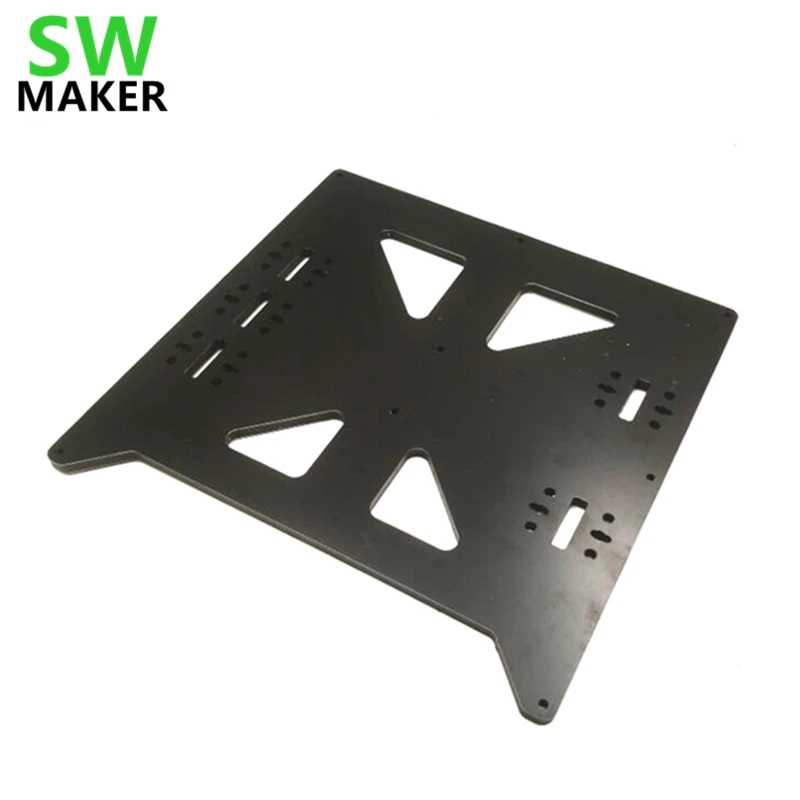 SWMAKER 6mm Aliuminio composit Y Plokštė Prusa i3 V2 3D spausdintuvą, šildomos lova parama