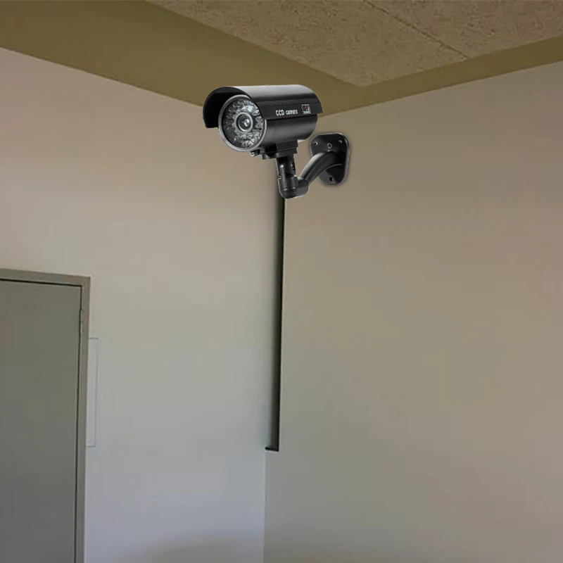 Saugumo Vandeniui Lauko, Patalpų Netikrą Saugumo Kameros Manekeno CCTV Stebėjimo Kamerą Naktį CAM LED Šviesos Spalva