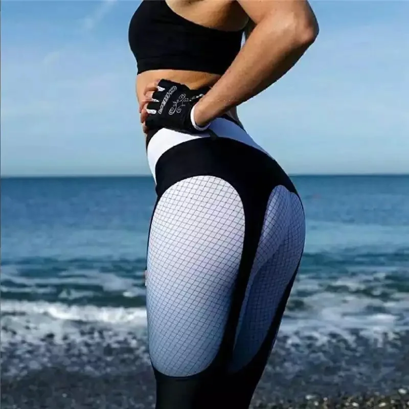 Seksualus Spausdinti Jogos Kelnės Moterims Aukšto Juosmens Sportas Veikia Triko Moterims Elastinės Kelnės Gimnastikos Fitneso Antblauzdžiai Mokymo Bėgiojimas Femme