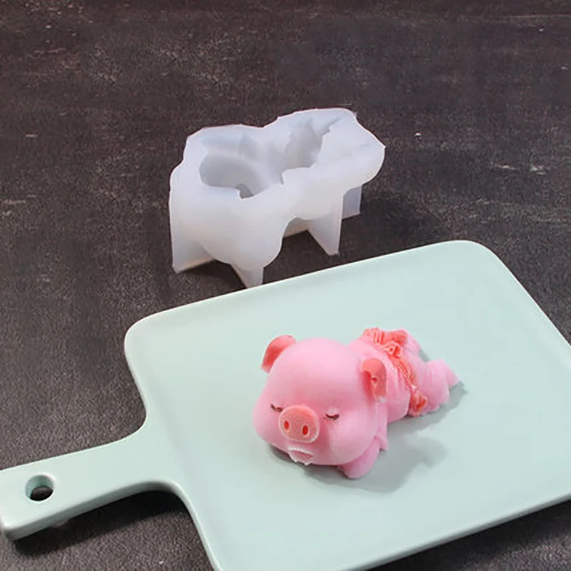 Silikono Formos Kiaulių Gana Mousse Cake 3D Seilėtekis Kiaulių Pelėsių, Ledų, Želė, Pudingas Sprogimo Aušintuvas Minkštas Įrankis Apdailos 4inch
