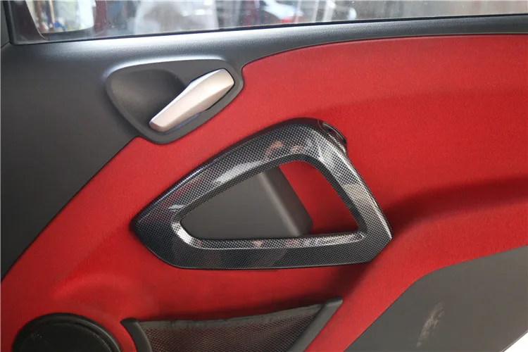 Smart fortwo 2009-m. Vidaus apdailai lizdo Auto optikos reikmenys vairas, ABS automobilių lipdukai 3D