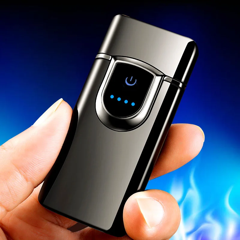 Sukasi lanko lighte Pirštų jutimo Smart chip Vėjo USB įkrovimo Nešiojamų lengvesni Dovanų dėžutėje