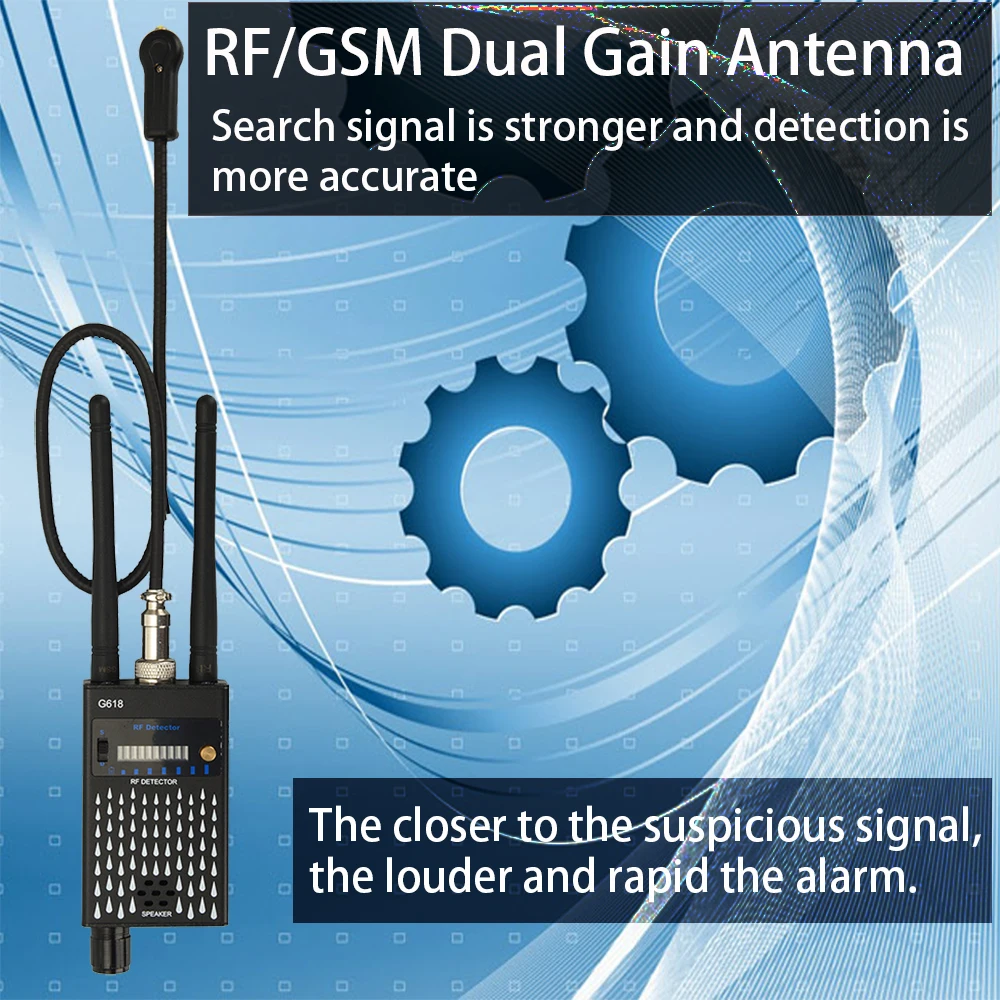 Super Jautrus RF Signalų Detektorius Belaidžio ryšio Fotoaparatą Aptikti Stabdžių Tiesus, Kameros Pinhole Kameros Jutiklis GPS Magnetinio Klaidą Aptikti