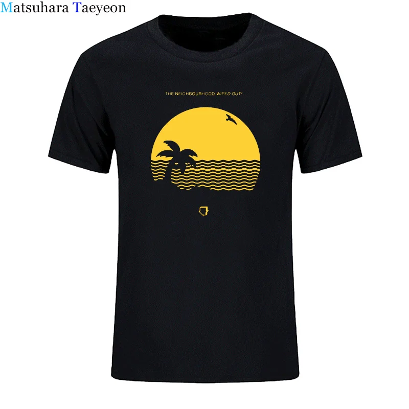 T-Shirt Vyrai juokinga pateikti Kaimynystės nušlavė Spausdinti Marškinėlius Namas Albumą Beach Tee Vyrams Marškinėliai Medvilniniai Marškinėliai