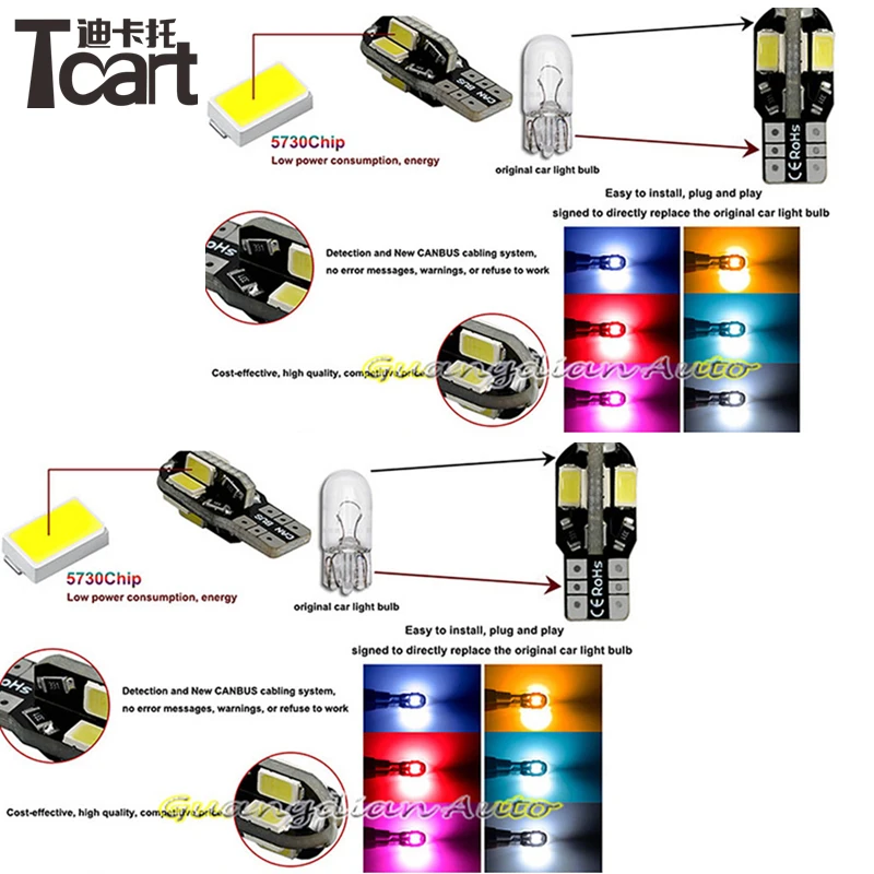 Tcart 4pcs X Klaidų, LED Interjero Šviesos Rinkinio Pakuotės nissan patrol priedai 2011-2016