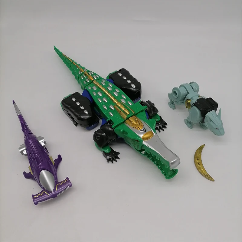 Tokusatsu Gyvūnų Modelio Veiksmų Skaičius, Žvėris Rangers Super Hyakujuu Sentai Gaorangers Ryklys, Krokodilas, Liūtas Surinkti 3in1 Megazord
