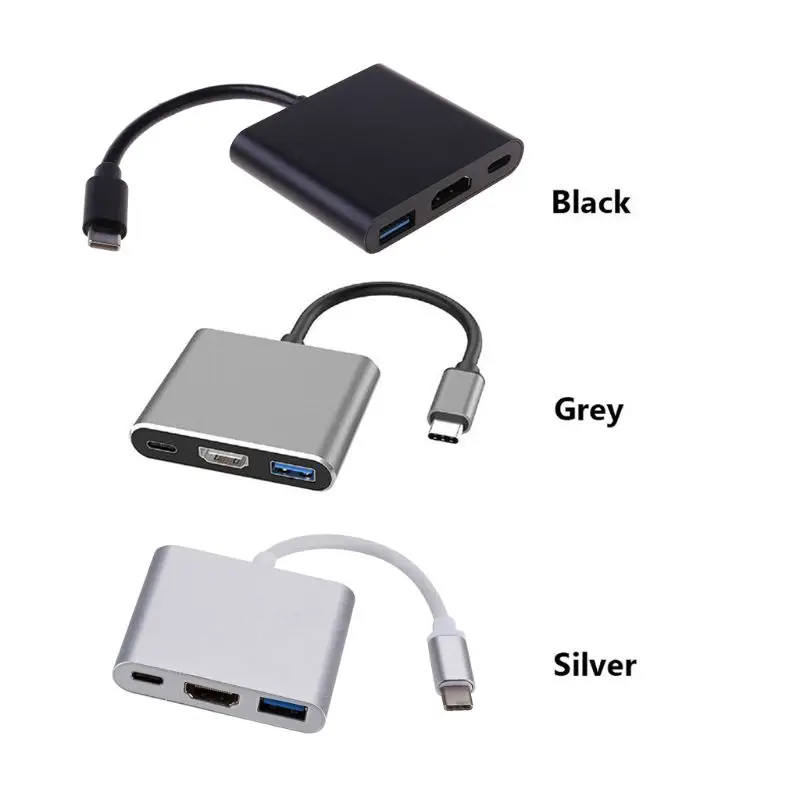 USB C HD-MI USB3 Adapteris.0 C Tipo Multiport Įkrovimo Hub 4K Skaitmeninis Coverter Kabelį, skirtą 