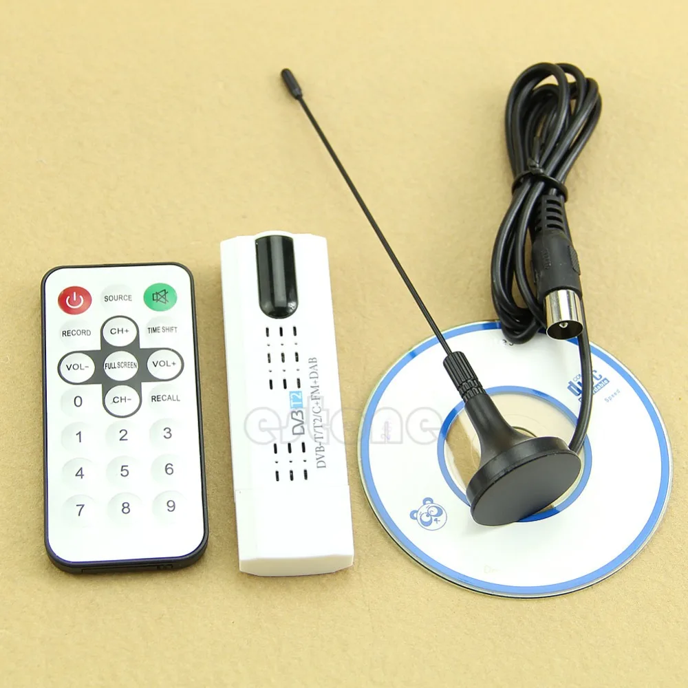 USB Dongle DVB-T2 / DVB-T / DVB-C + FM + DAB Skaitmeninis HDTV Stick Imtuvas Imtuvas