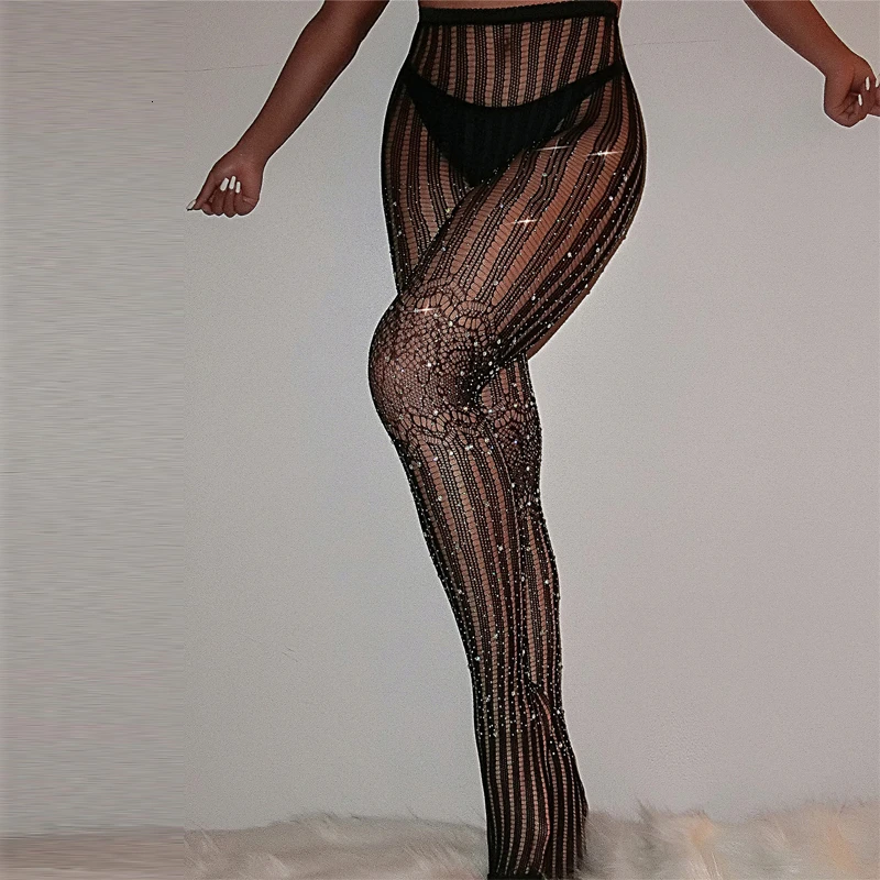 Ucatheall Seksualus Mados Tuščiaviduriai Iš Lacehigh juosmens Juoda Gotikos Stiliaus Moteris Flare Kelnės Slim Kelnės Kelnės