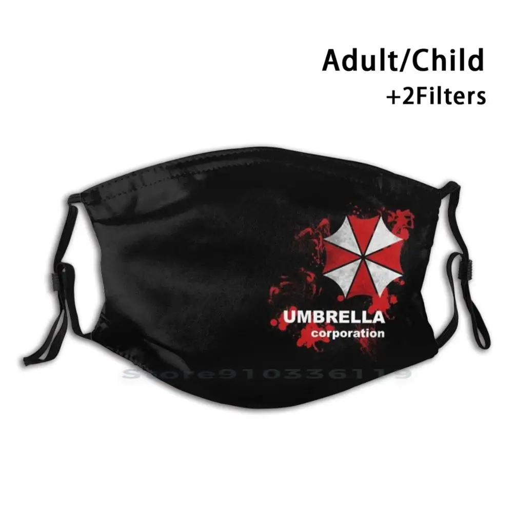 Umbrella Korporacijos Spausdinti Daugkartinio Naudojimo Kaukė Kd2.5 Filtras Veido Kaukė Vaikams Umbrella Korporacijos Umbrella Meškėnas Miesto Nemesis Re2 Re3