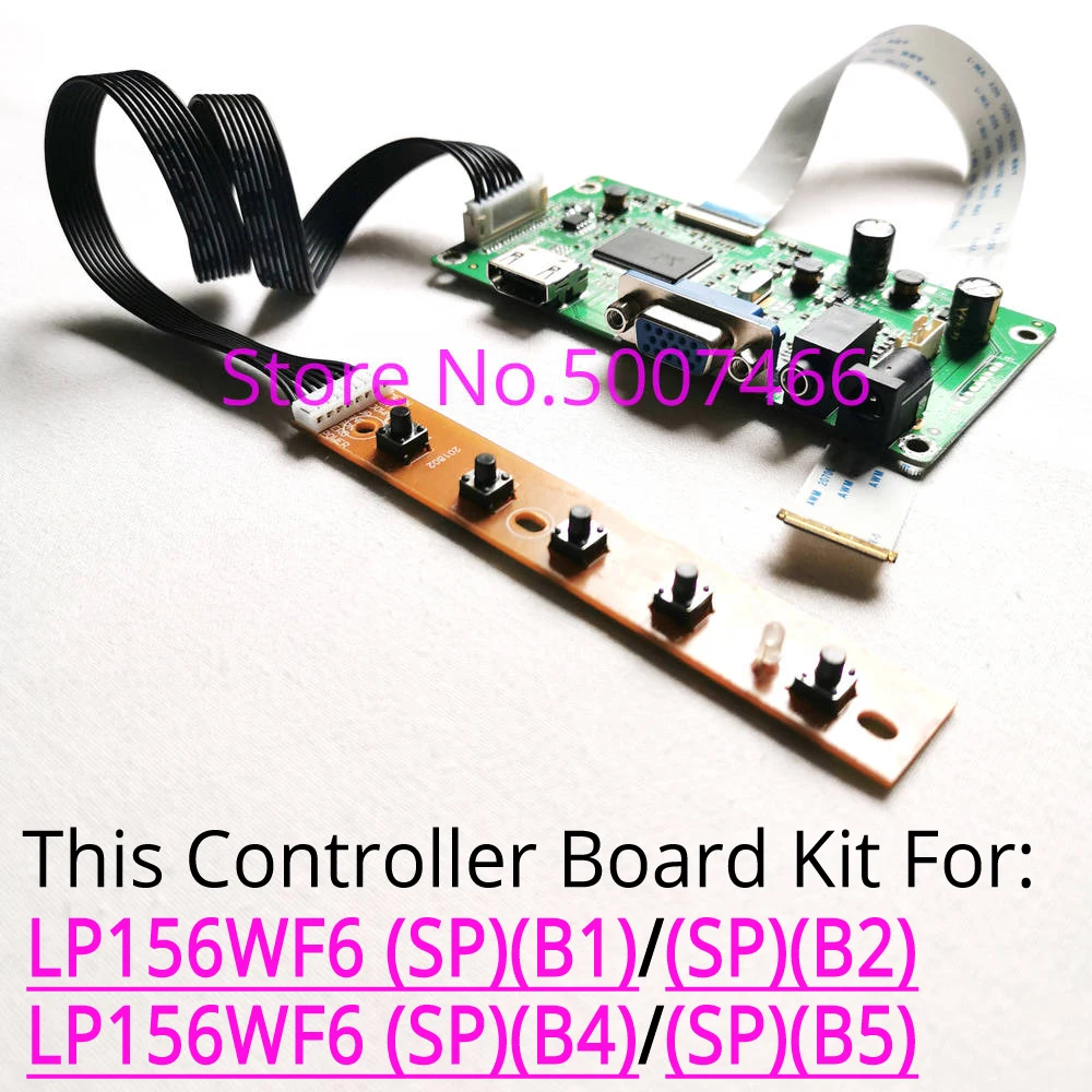 Už LP156WF6 (SP)(B1)/(SG), (B2)/(SP)(B4)/(SP)(B5) LG nešiojamojo kompiuterio LCD ekrano valdiklio plokštės VGA 1920x1080 EDP 30 pin rinkinys